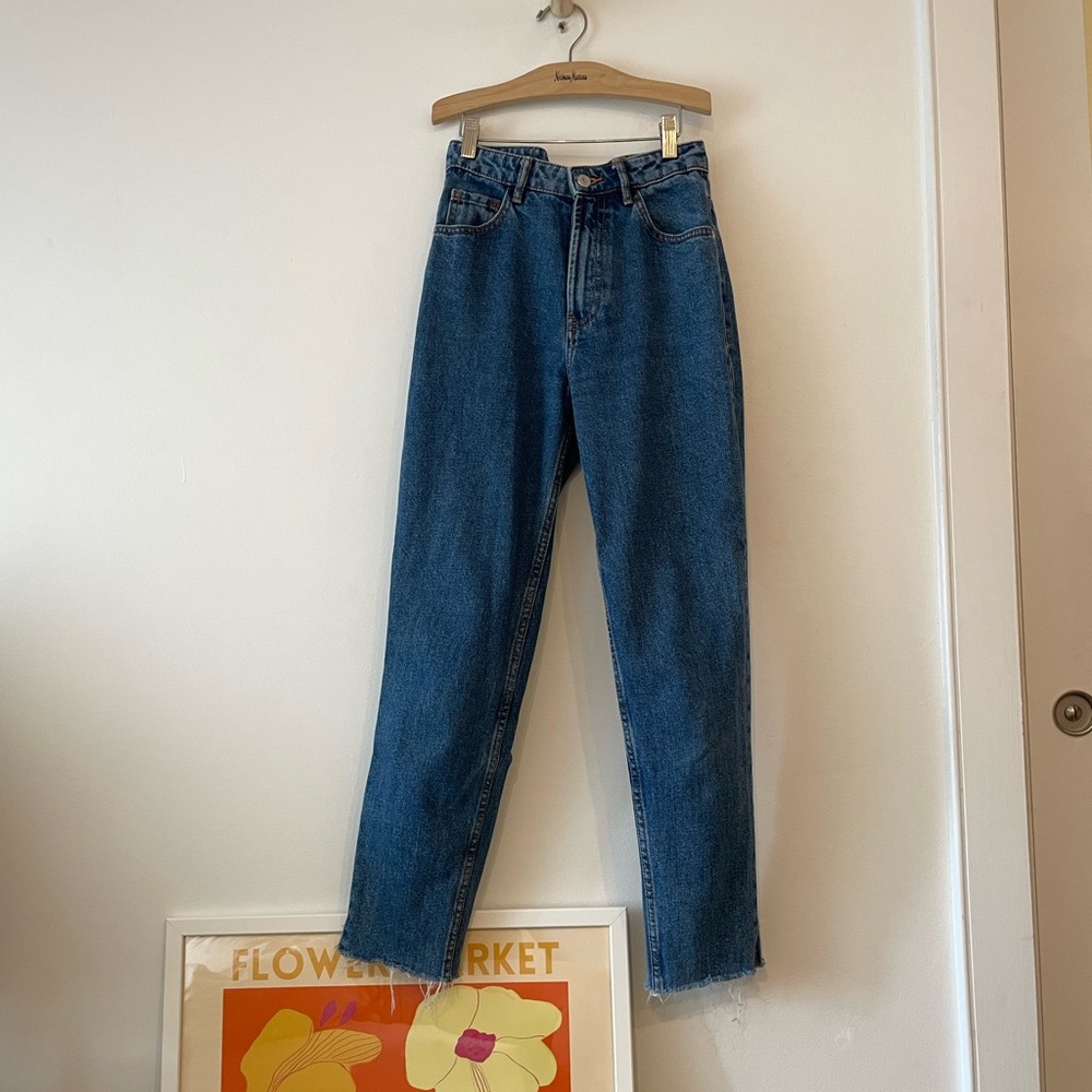 Zara high waisted denim jean